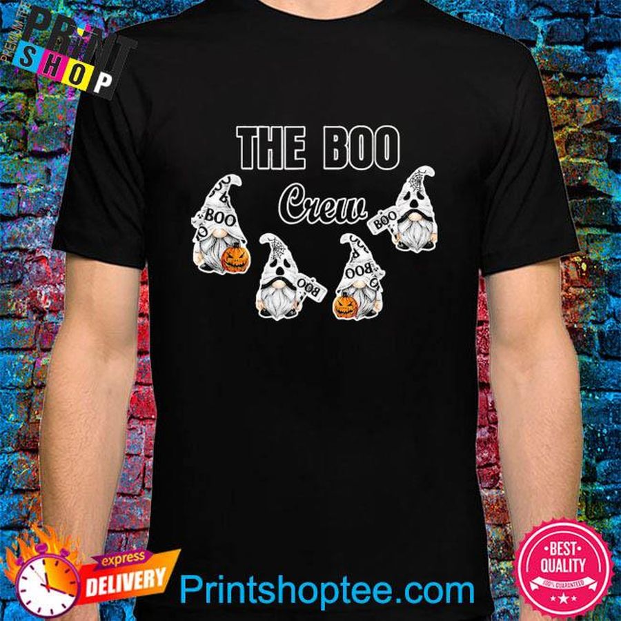 The boo crew gnome halloween fall halloween shirt