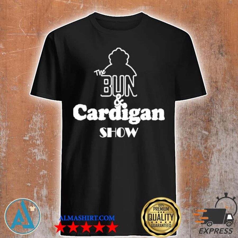 The bun and cardigan show james edwards shirt