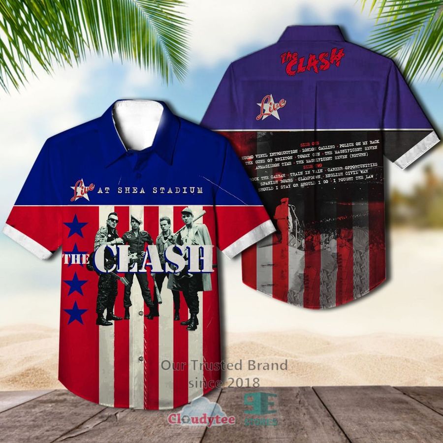 The Clash Live at Shea Stadium Album Hawaiian Casual Shirt – LIMITED EDITION
