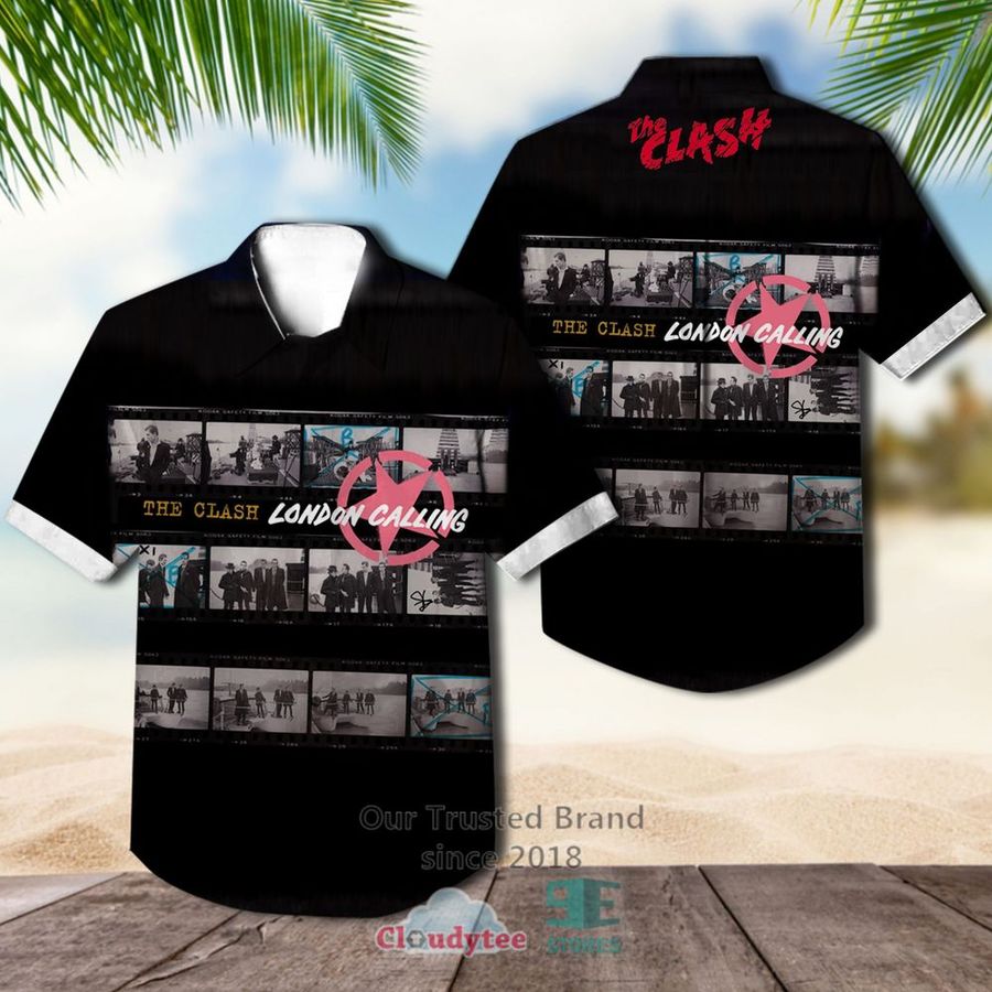 The Clash London Calling Black Album Hawaiian Casual Shirt – LIMITED EDITION