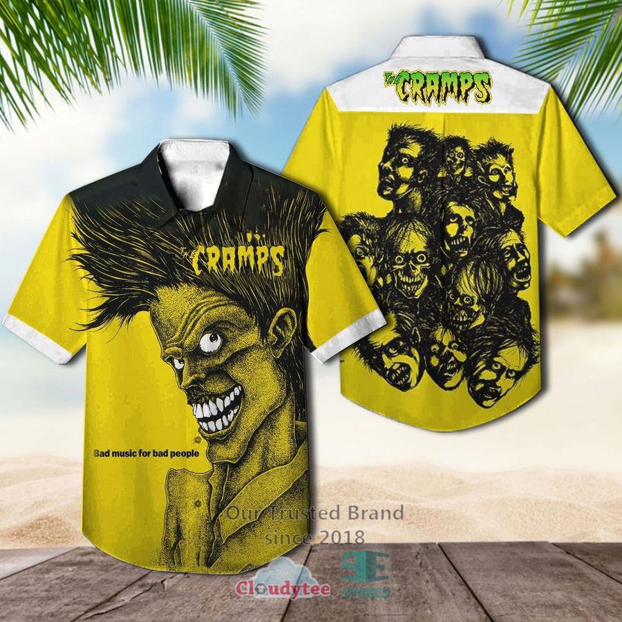 The Cramps A Date with Elvis Albums Yellow Hawaiian Shirt – LIMITED EDITION