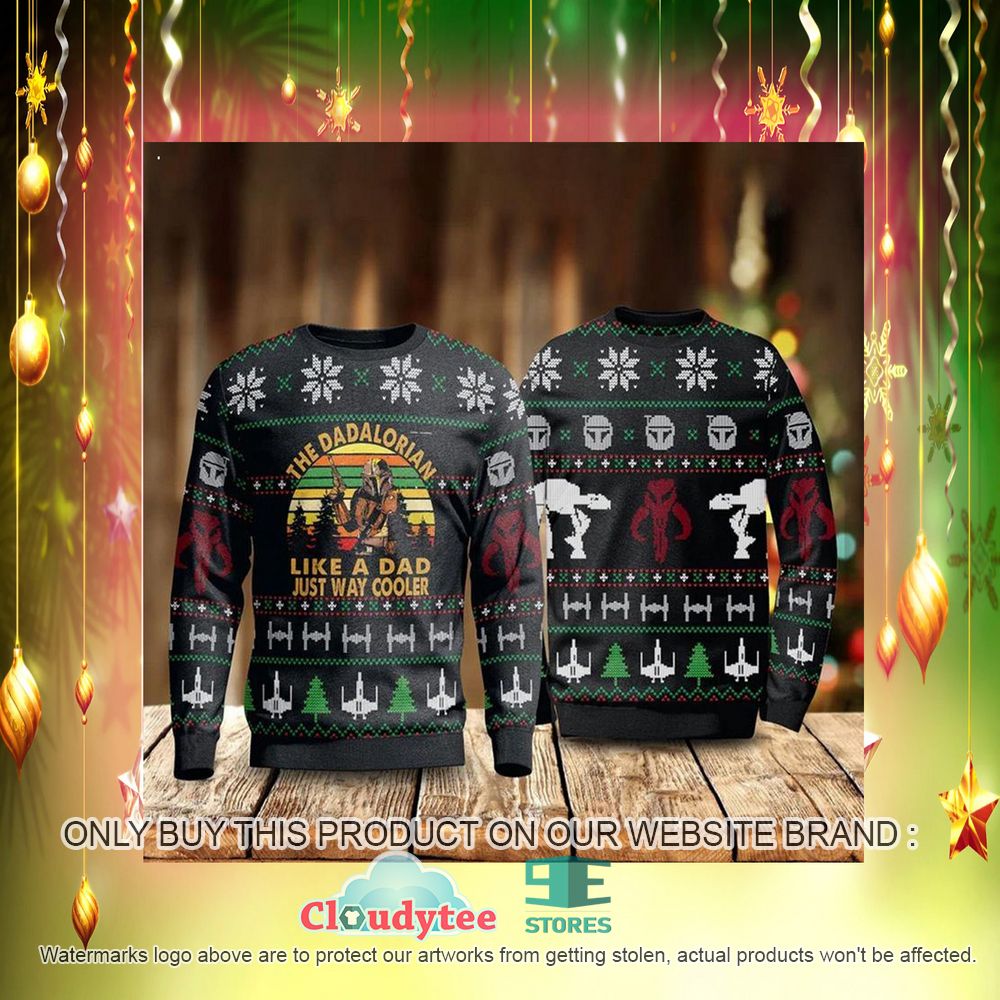 The Dadalorian Like A Dad Ugly Christmas Sweater – LIMITED EDITION