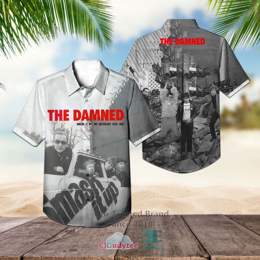 The Damned Band Smash It Up The Anthology 1976–1987 Album Hawaiian Shirt – LIMITED EDITION