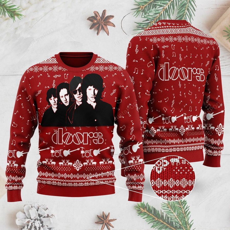 The Doors Band 3D Ugly Christmas Sweater Ugly Sweater Christmas