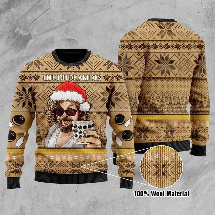 The Dude Abides Ugly Christmas Sweater - 3727