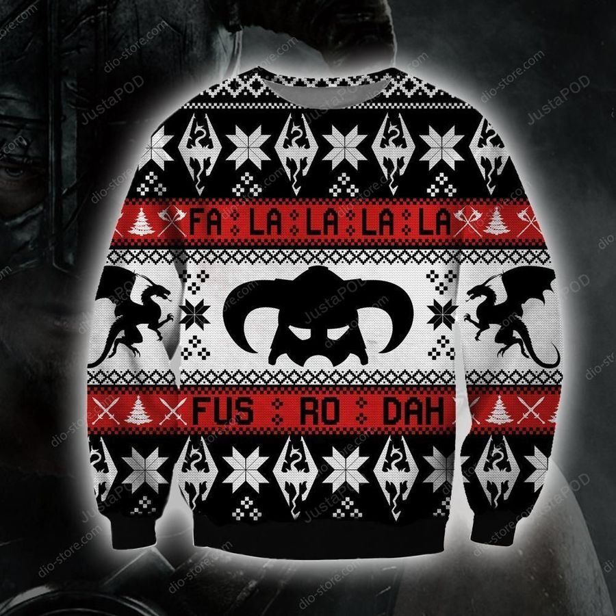 The Elder Scrolls Knitting Pattern 3d Print Ugly Sweater Ugly