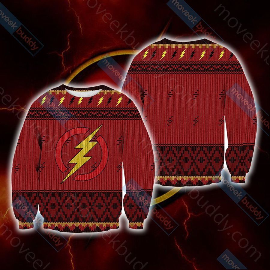 The Flash Knitting For Unisex Ugly Christmas Sweater, All Over Print Sweatshirt, Ugly Sweater, Christmas Sweaters, Hoodie, Sweater