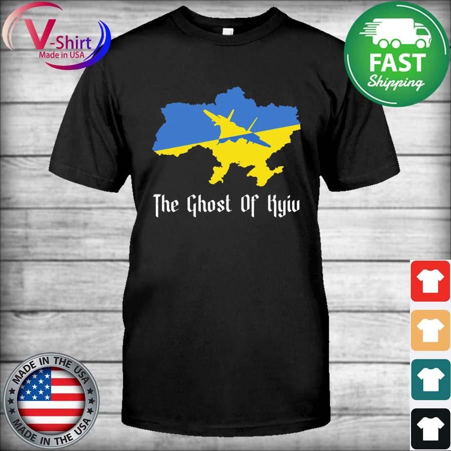 The Ghost Of Kyiv Ukraine Flag I Stand With Ukraine T-Shirt
