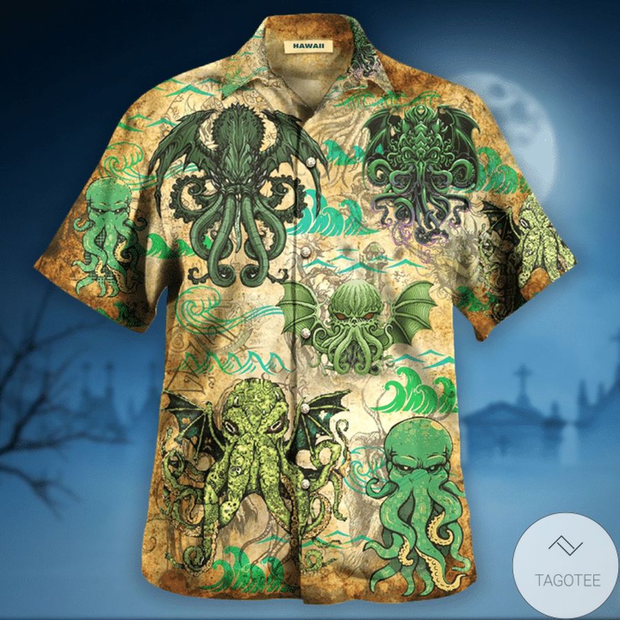 The Great Cthulhu Hawaiian Shirt