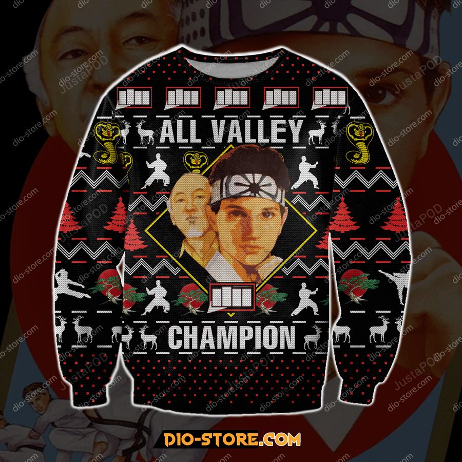 The Karate Kid Ugly Christmas Sweater All Over Print Sweatshirt