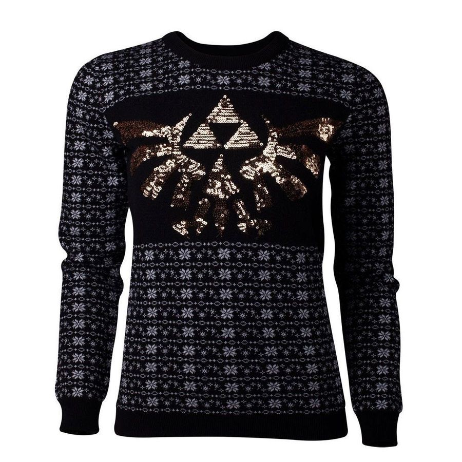 The Legend of Zelda Sequinned Ugly Christmas Sweater All Over
