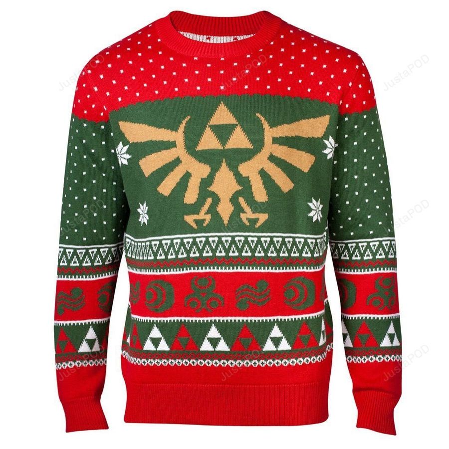 The Legend of Zelda Xmas in Hyrule Knitted Ugly Sweater, Ugly Sweater, Christmas Sweaters, Hoodie, Sweater