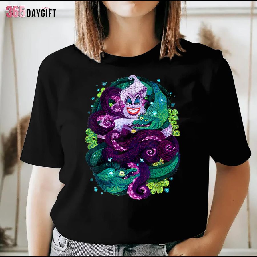 The Little Mermaid T-Shirt Ursula Sea Witch Painting
