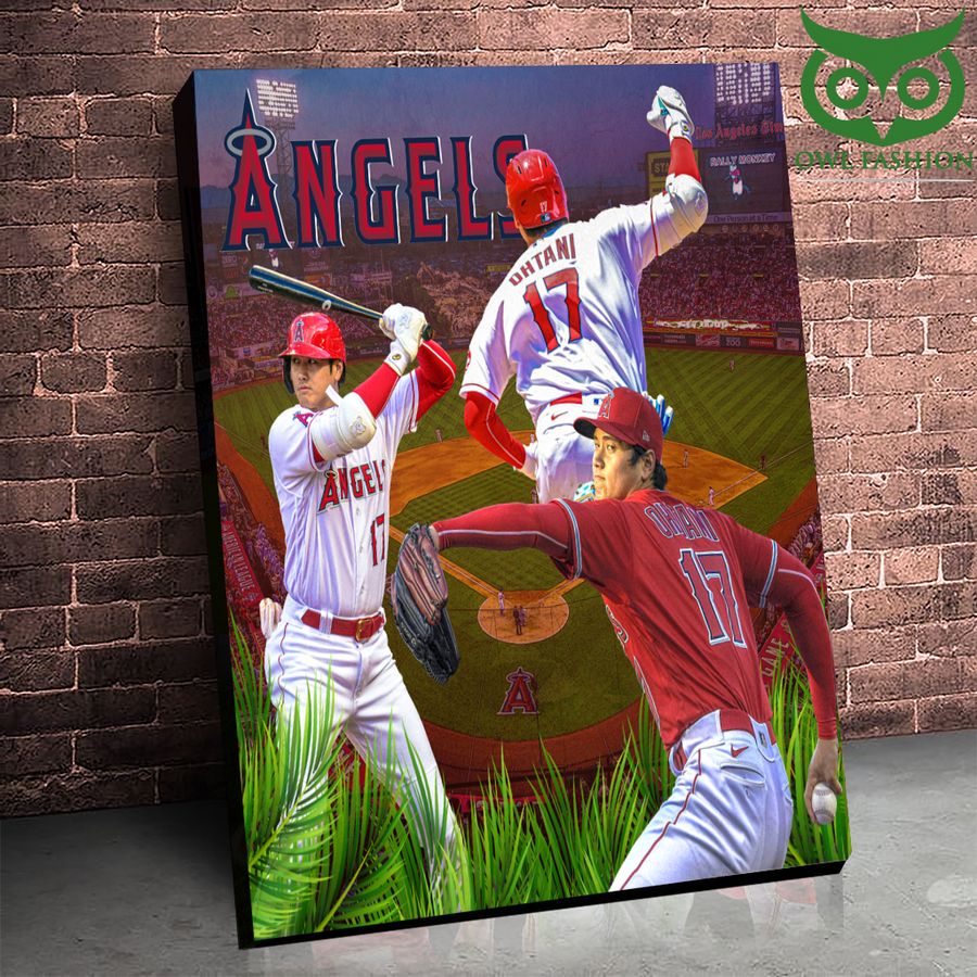 The Los Angeles Angels Shohei Ohtani Super Bowl Poster