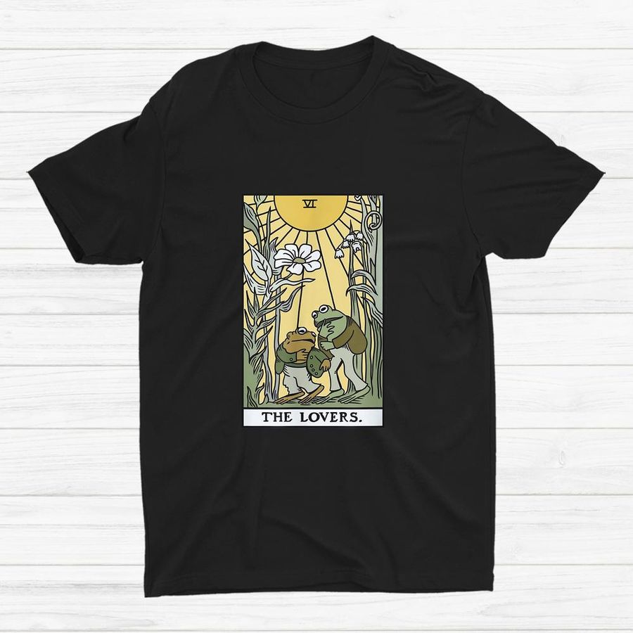 The Lovers Frog Toad Tarot Card Cottagecore Shirt