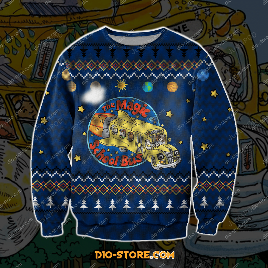 The Magic School Bus Ugly Christmas Sweater All Over Print.png