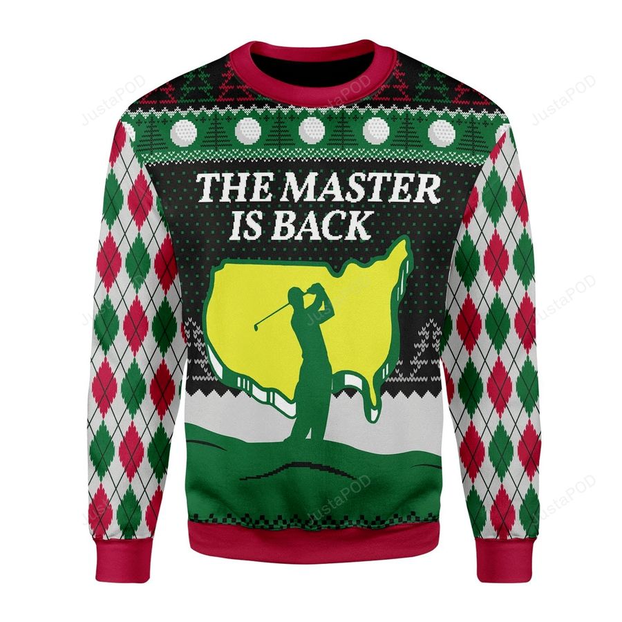 The Master Is Back Ugly Christmas Sweater All Over Print