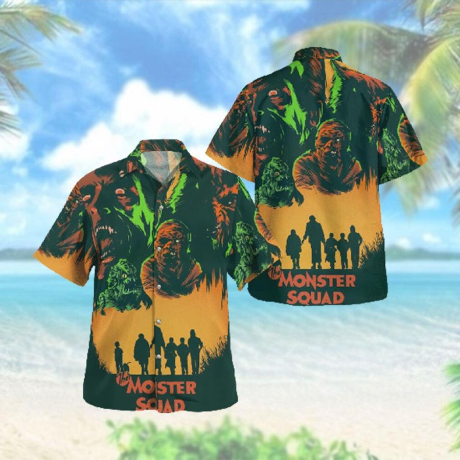 The Monster Squad Horror Halloween Hawaiian Hawaiian Shirt