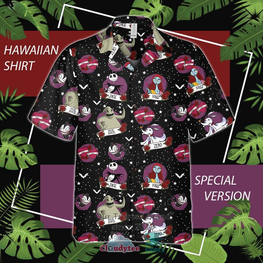 The Nightmare Before Christmas Characters galaxy black Hawaiian Shirt – LIMITED EDITION