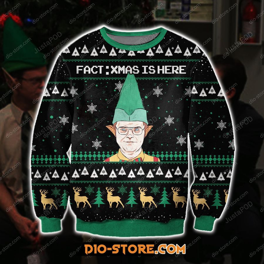 The Office Dwight Ugly Christmas Sweater, All Over Print Sweatshirt, Ugly Sweater, Christmas Sweaters, Hoodie, Sweater