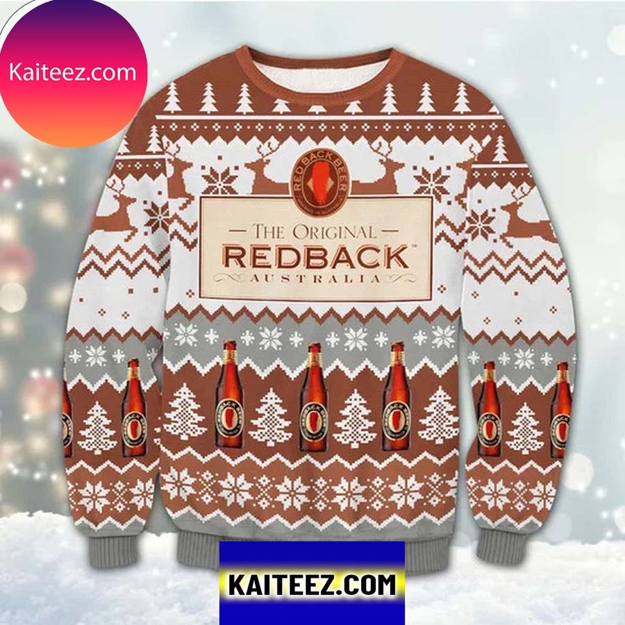 The Original Redback Australia 3D Christmas  Ugly Sweater