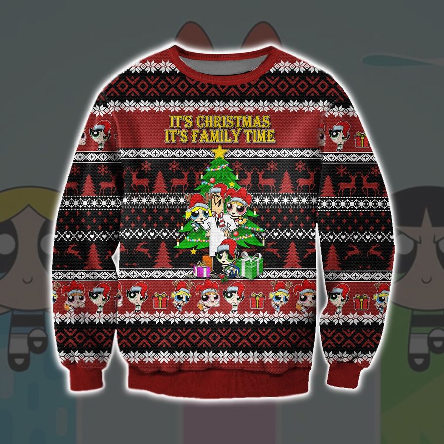 The Powerpuff Girls Ugly Christmas Sweater - 2479