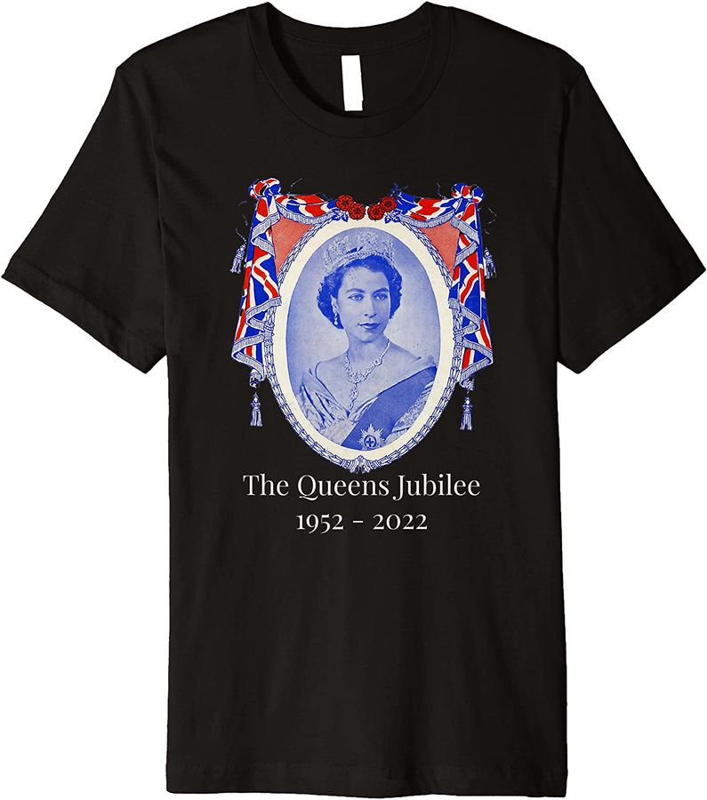 The Queen's Jubilee 1952 2022 Vintage Elizabeth II Artwork Premium