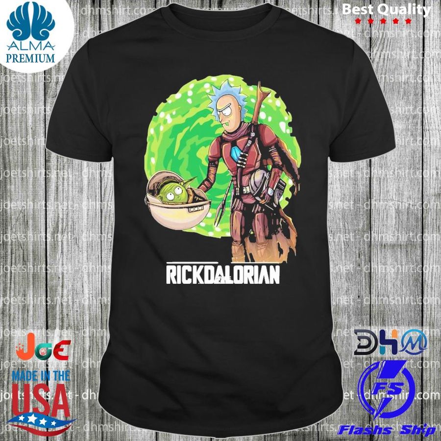 The Rickdalorian Rick And Baby Yoda Shirt