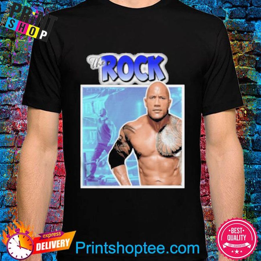 The rock wwe wrestling shirt