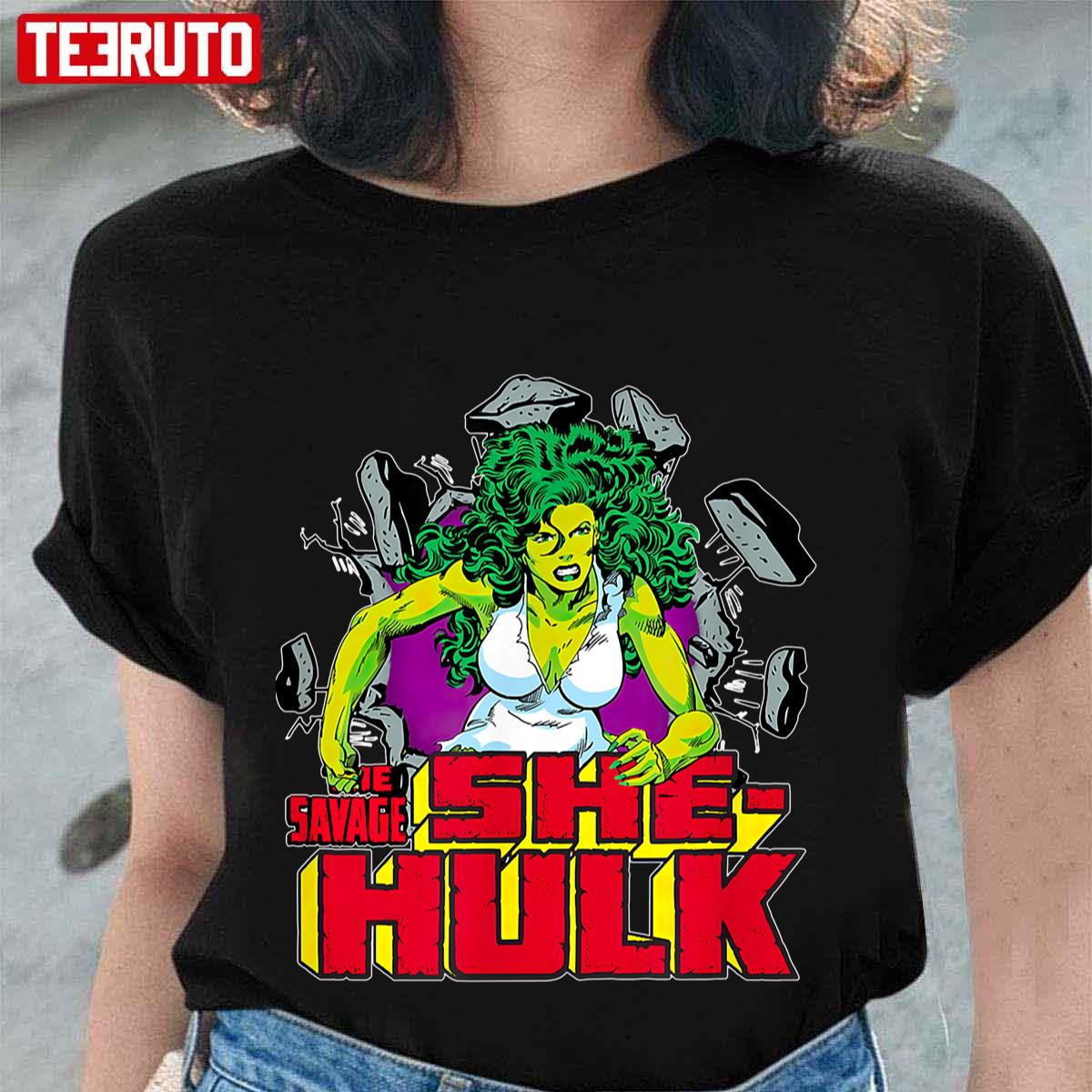 The Savage She Hulk Retro Comic Unisex T-shirt
