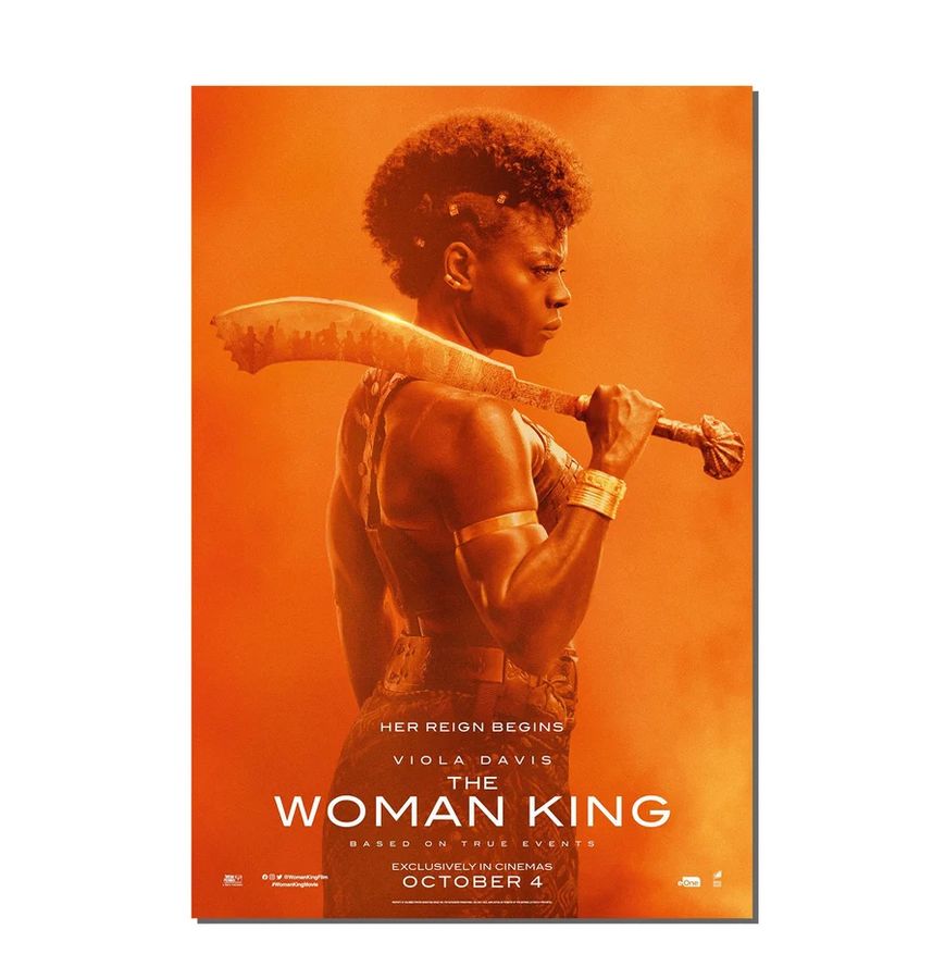 The Woman King 2022 Her Reign Begins Gift For Fans Poster Home Decor Poster Canvas
