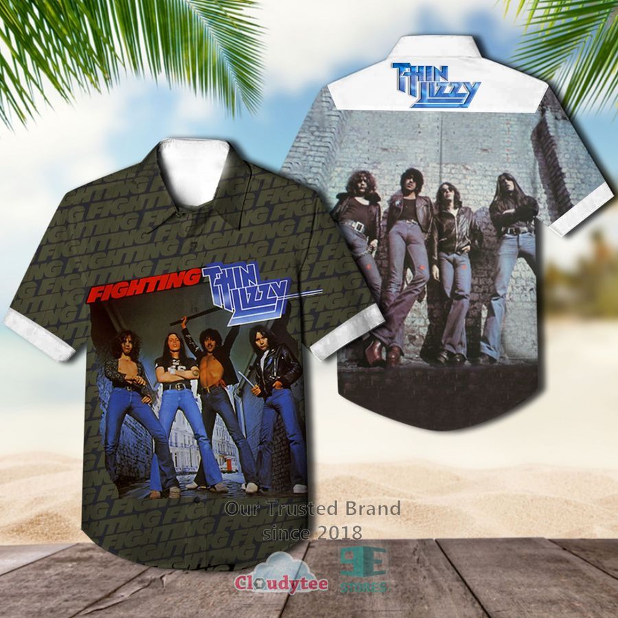 Thin Lizzy band Fighting Album Cover Hawaiian Shirt – LIMITED EDITION
