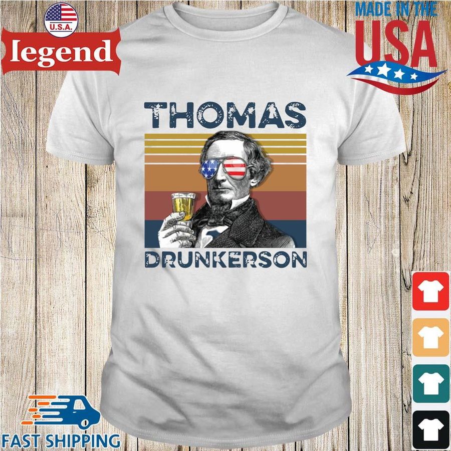 Thomas Drunkerson drink vintage USA Shirt