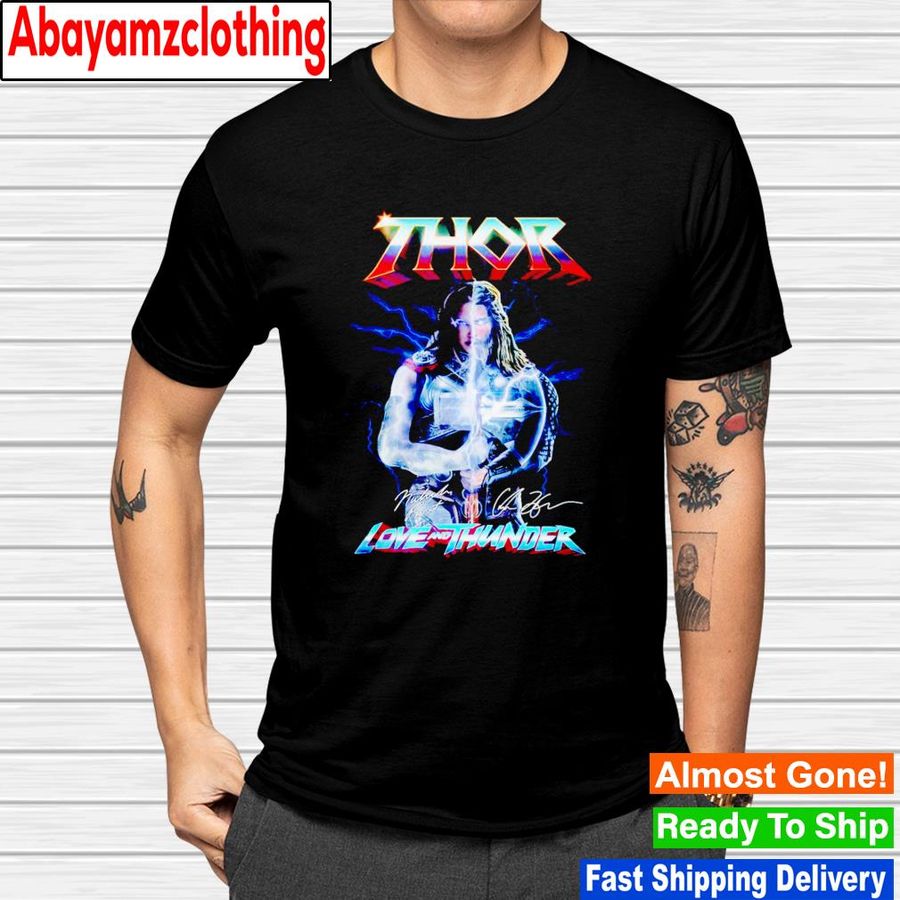 Thor Love and Thunder 2022 signatures shirt