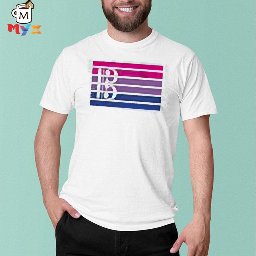 Threatening music notation bisexual and alto clef bI flag shirt