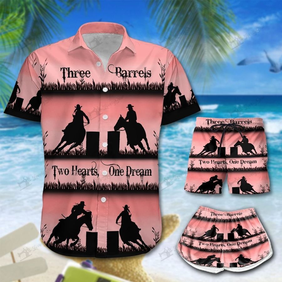 Three Barrel Two Heart One Dream Hawaiian Shirt and Men-Women  