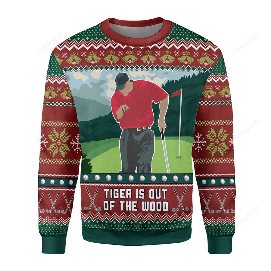 Tiger Is Out Of The Wood Ugly Christmas Sweater All