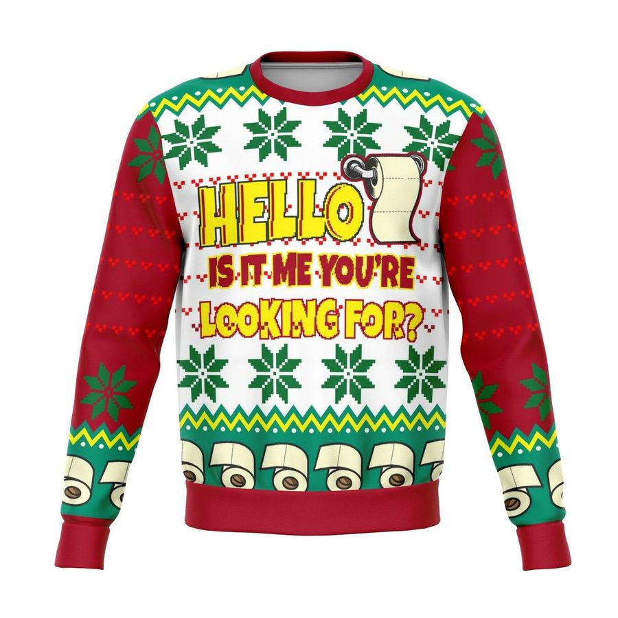 Tissue Hello Ugly Christmas Sweater Ugly Sweater Christmas Sweaters Hoodie