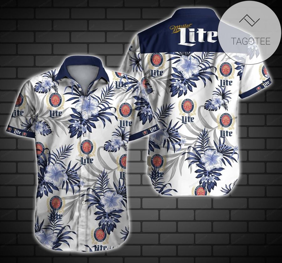 Tlmus Miller Lite Authentic Hawaiian Shirt 2022 Summer Button Up Shirt For Men Beach Wear Short Sleeve