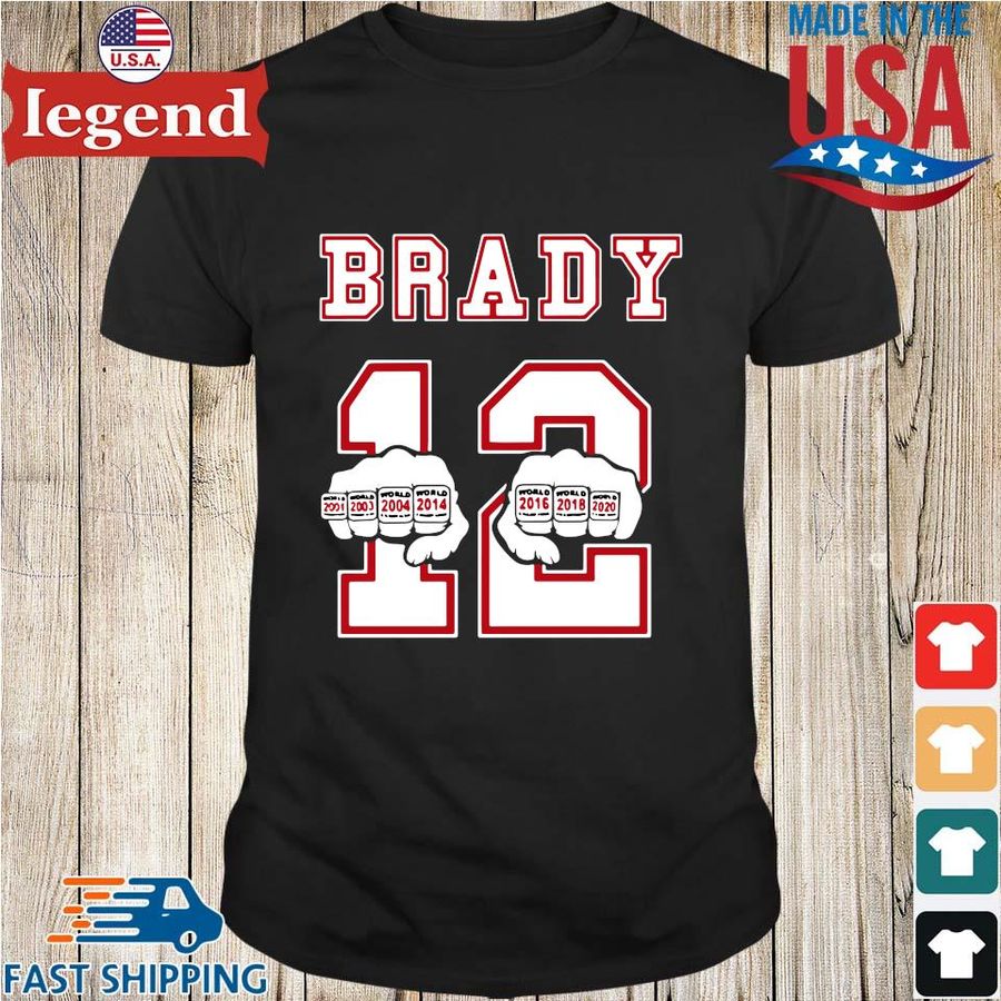 Tom Brady 12 2001-2014 2016-2020 shirt