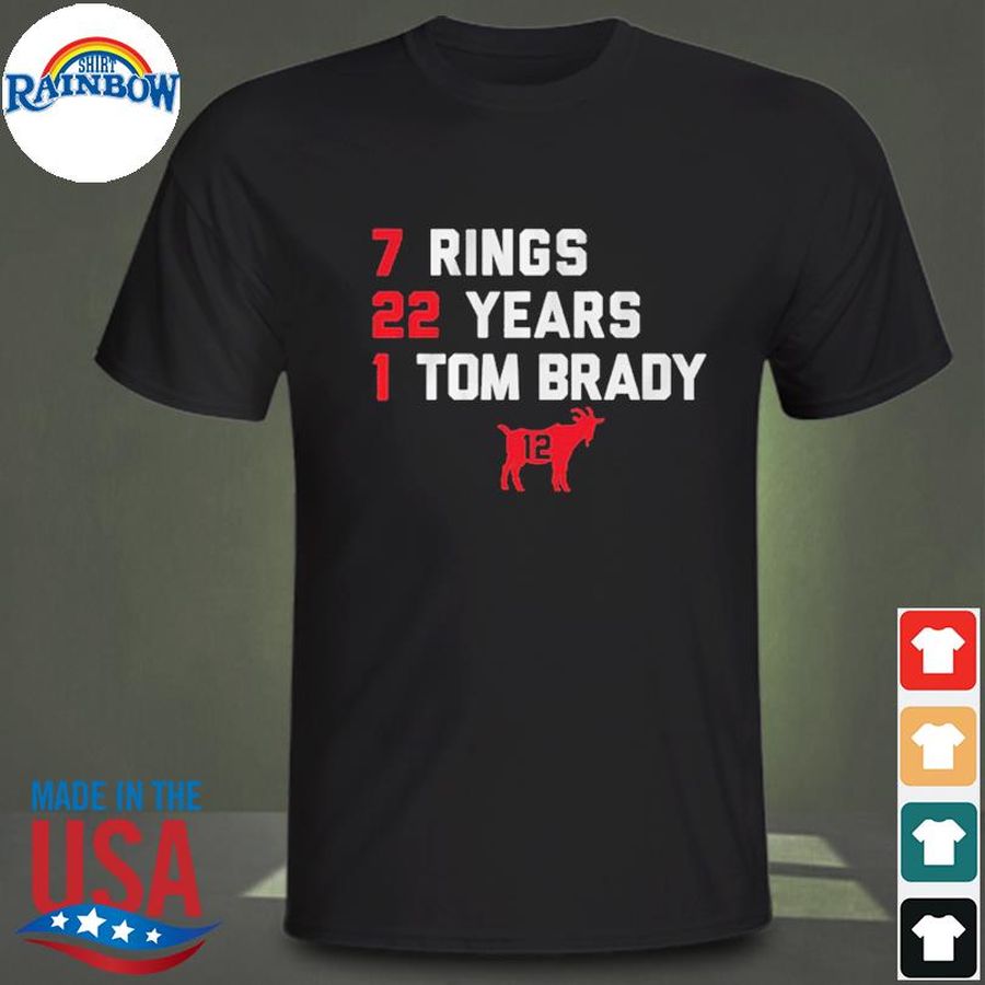 Tom Brady GOAT List Shirt