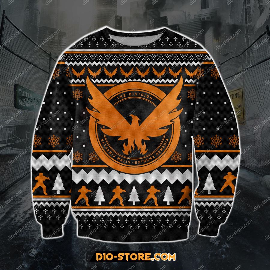 Tom Clancys The Division 3D Print Ugly Christmas Sweater Hoodie All Over Printed Cint10127, All Over Print, 3D Tshirt, Hoodie, Sweatshirt, AOP shirt