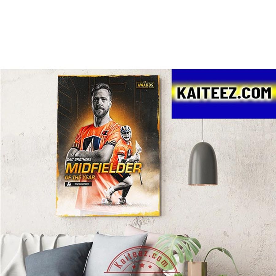 Tom Schreiber Is 2022 Midfielder Of The Year In PLL Decorations Poster Canvas