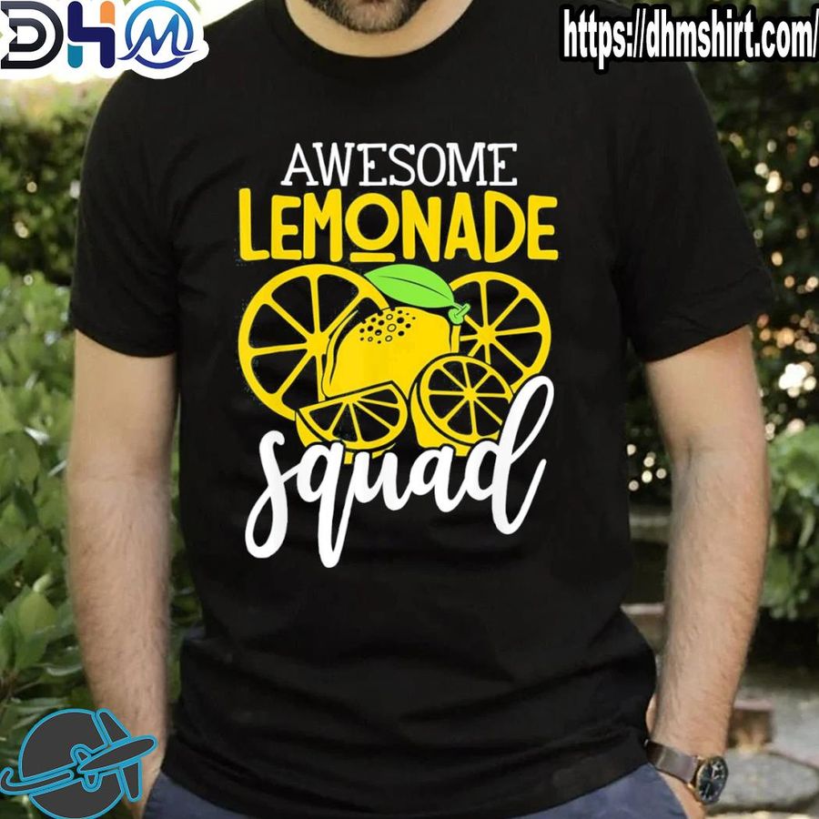 Top awesome lemonade squad for lemonade stand boss shirt