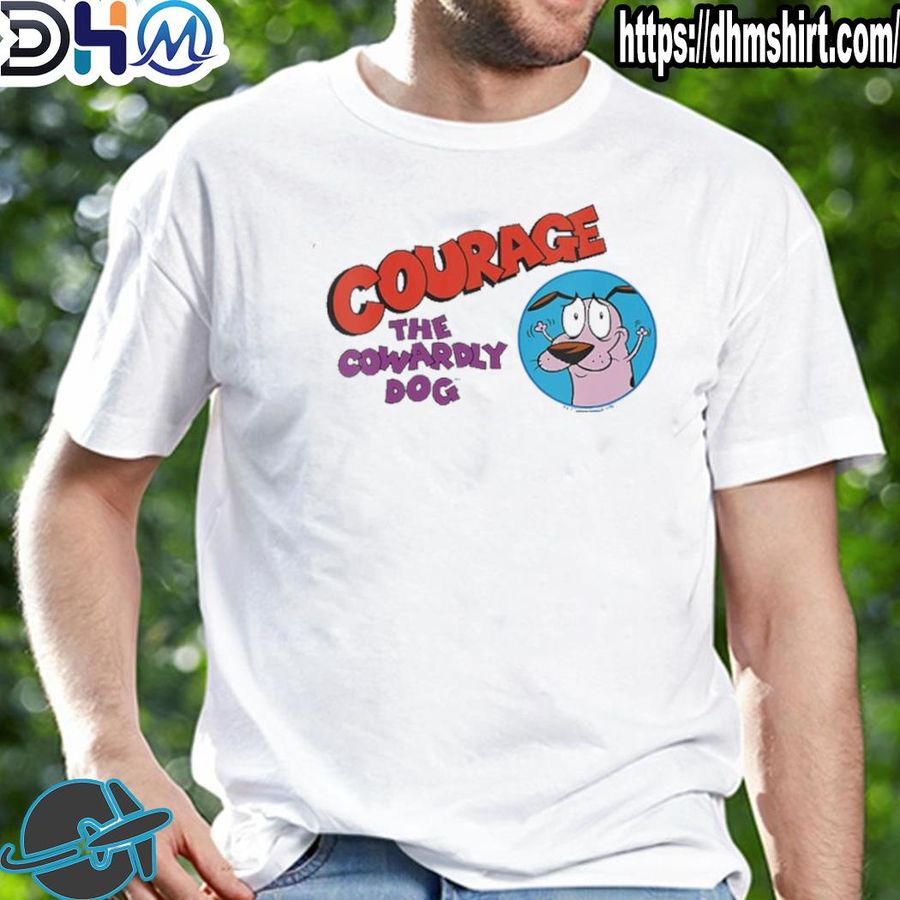 Top courage the cowardly dog courage logo shirt