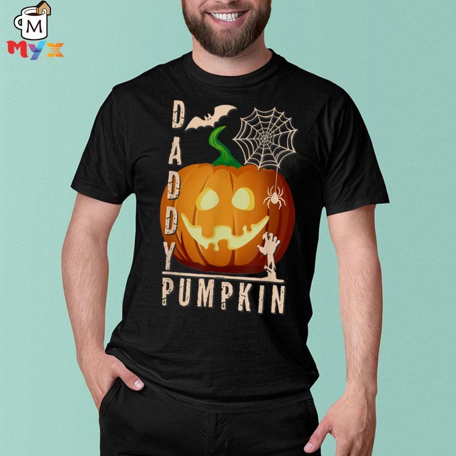Top daddy pumpkin halloween shirt