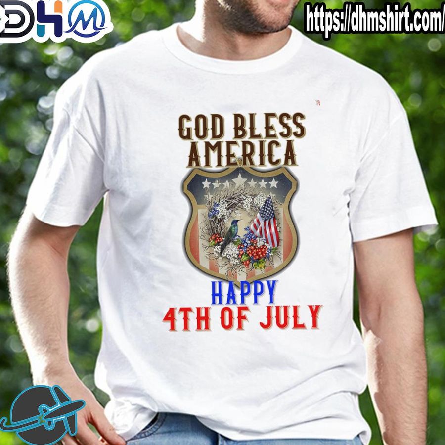 Top god bless America happt 4th of july shirt