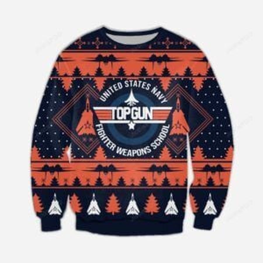Top Gun Ugly Christmas Sweater, All Over Print Sweatshirt, Ugly Sweater, Christmas Sweaters, Hoodie, Sweater