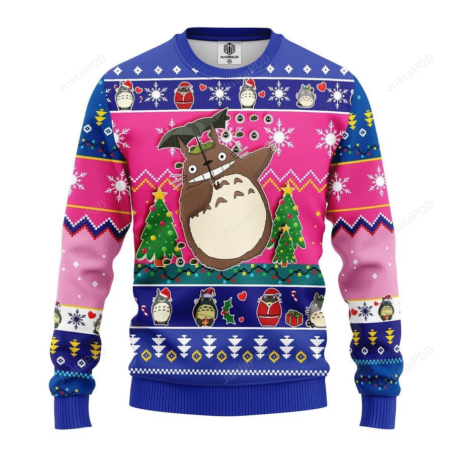 Totoro Ghibli Studio Ugly Christmas Sweater All Over Print Sweatshirt
