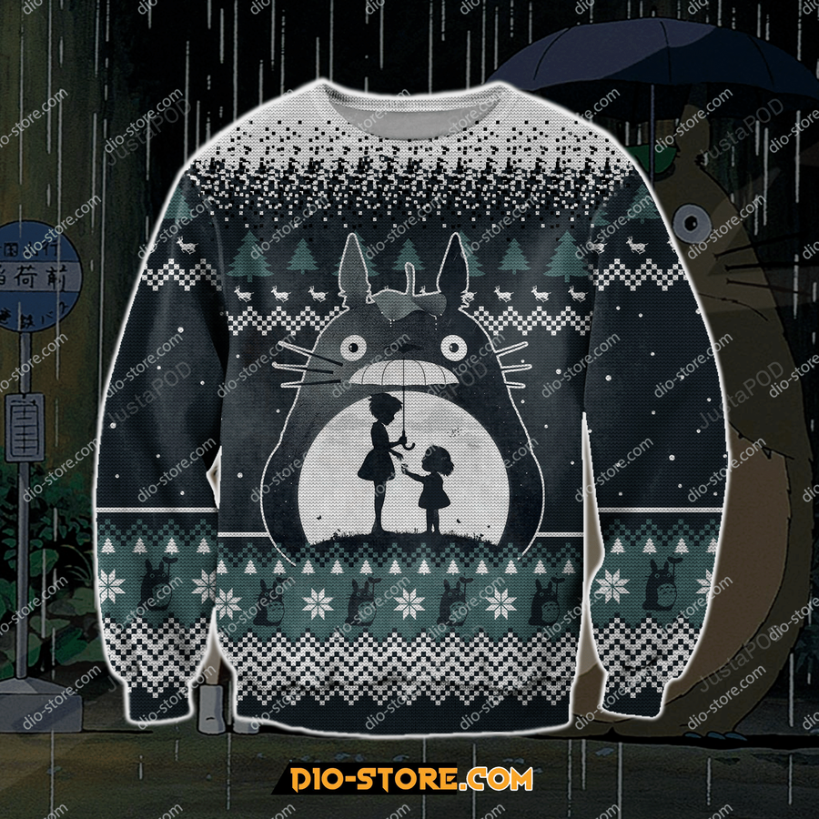Totoro Spirited Away Ugly Christmas Sweater All Over Print Sweatshirt.png